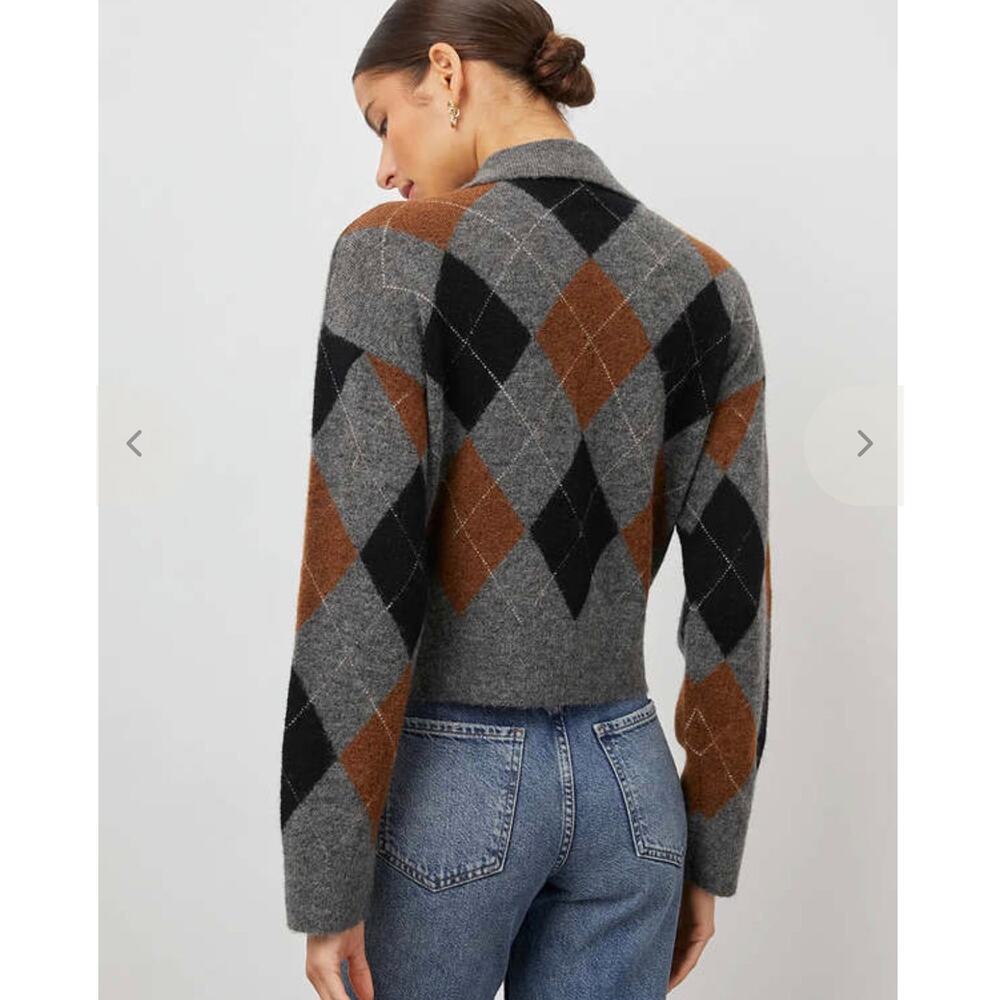 $239 Rails Shae Sweater Argyle pullover 
Size small - Picture 2 of 8